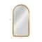 Hello Honey® 33" Gold Decorative Arched Metal Wall Mirror